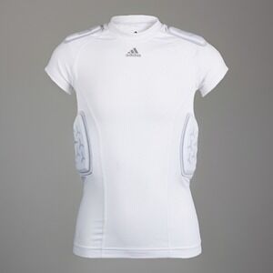 NWT Adidas Youth Integrated Padded Football Shirt White Boys‎ Size Medium